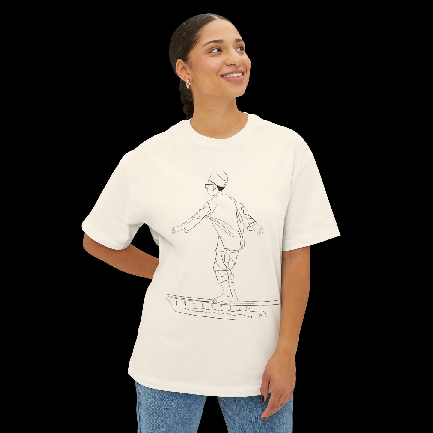 "AURA" Oversized Boxy Tee